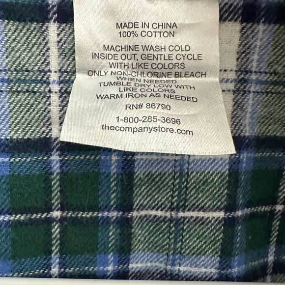 The Company Store Unisex Flannel Pajamas - Picture 3 of 8